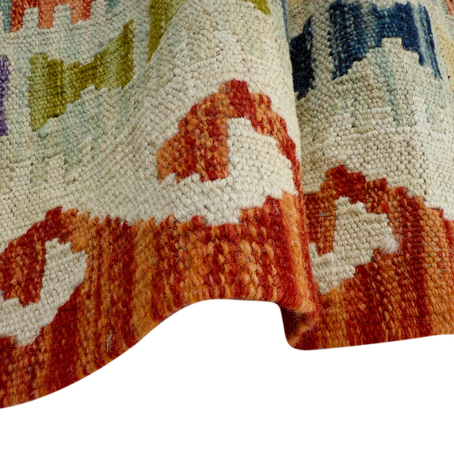Handmade Multi Kilim Geometric 6' Runner