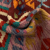 Handmade Multi Kilim Geometric 2x4 ft