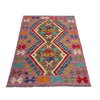 Handmade Multi Kilim Geometric 2x4 ft