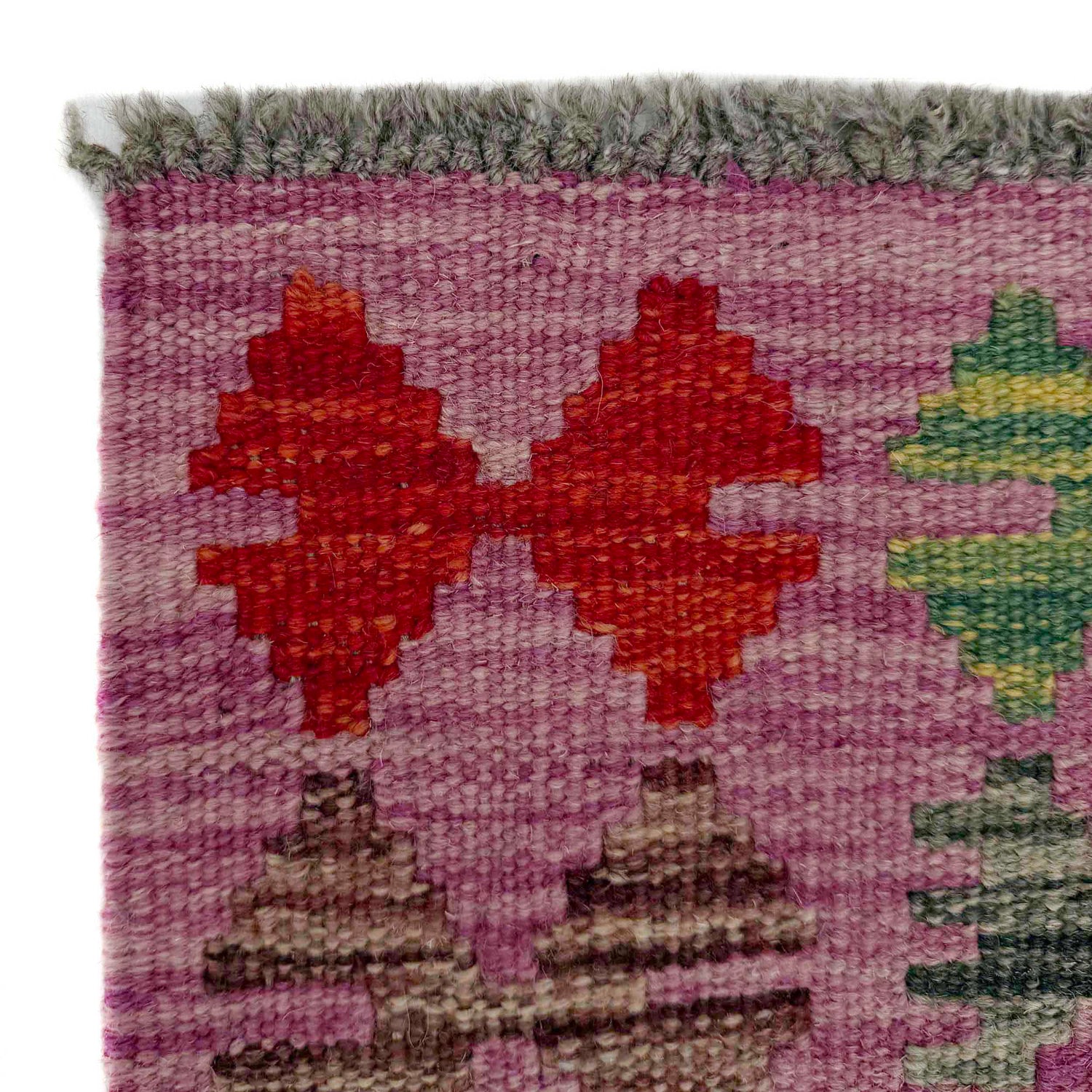 Handmade Multi Kilim Geometric 2x4 ft