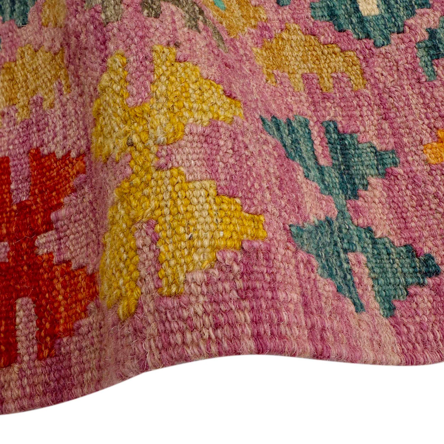 Handmade Multi Kilim Geometric 2x4 ft