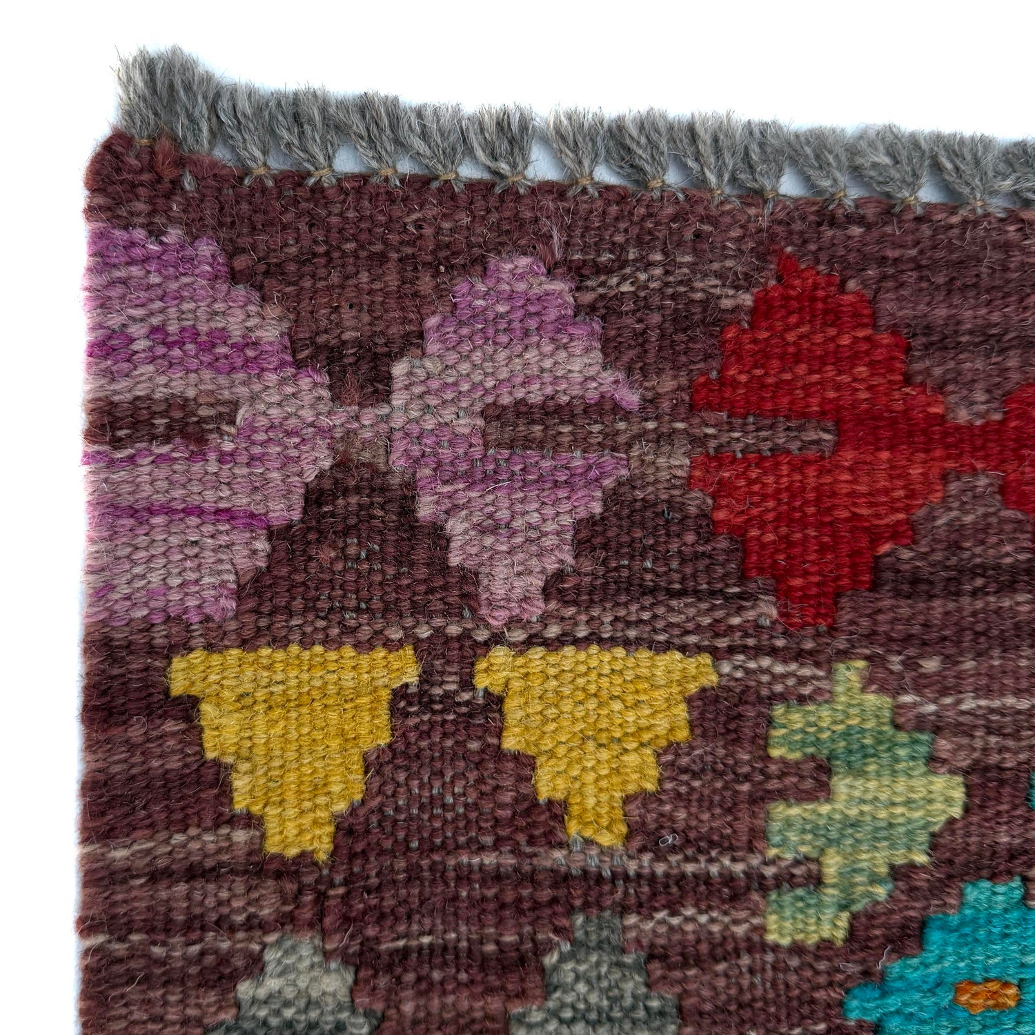 Handmade Multi Kilim Geometric 2x4 ft