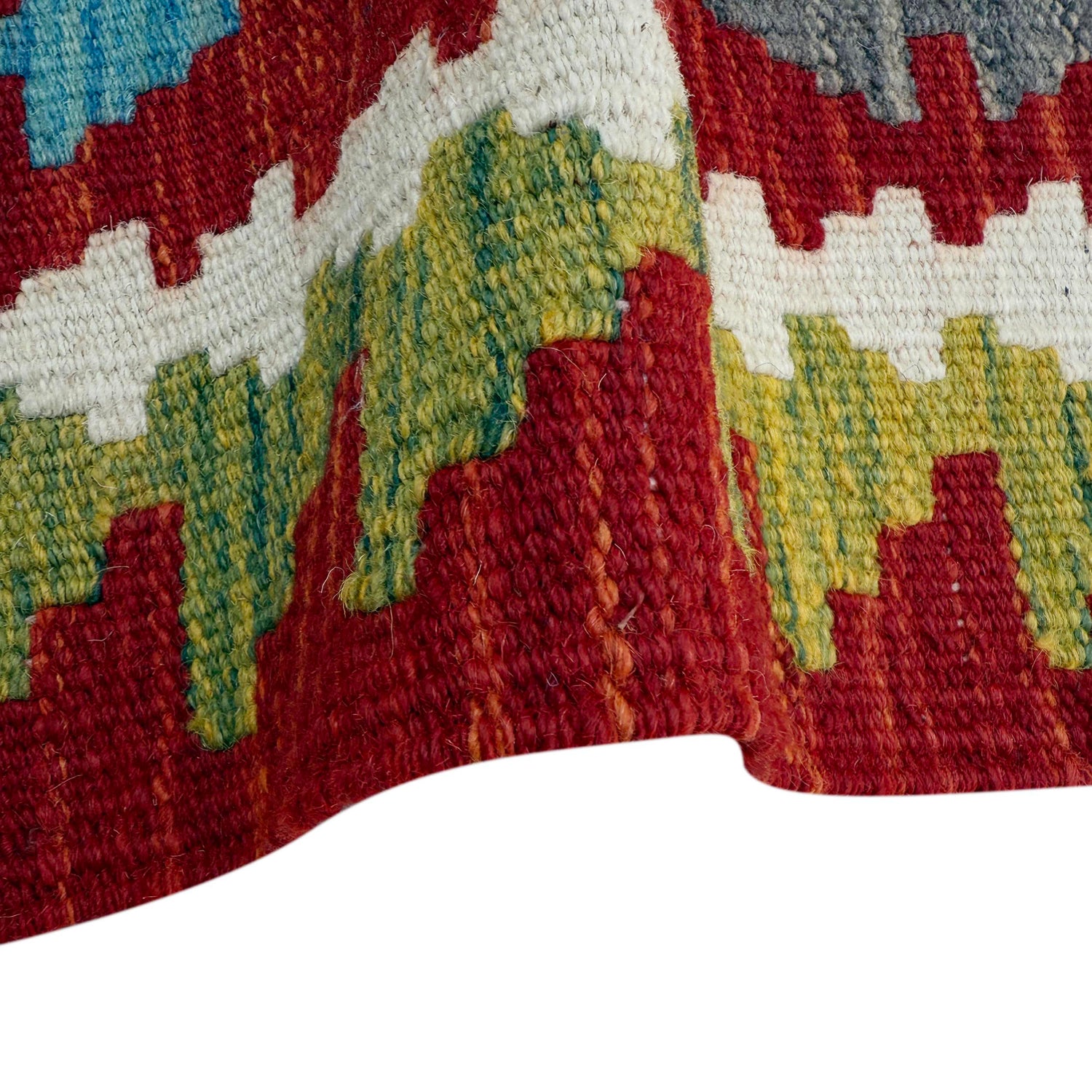 Handmade Multi Kilim Geometric 6' Runner