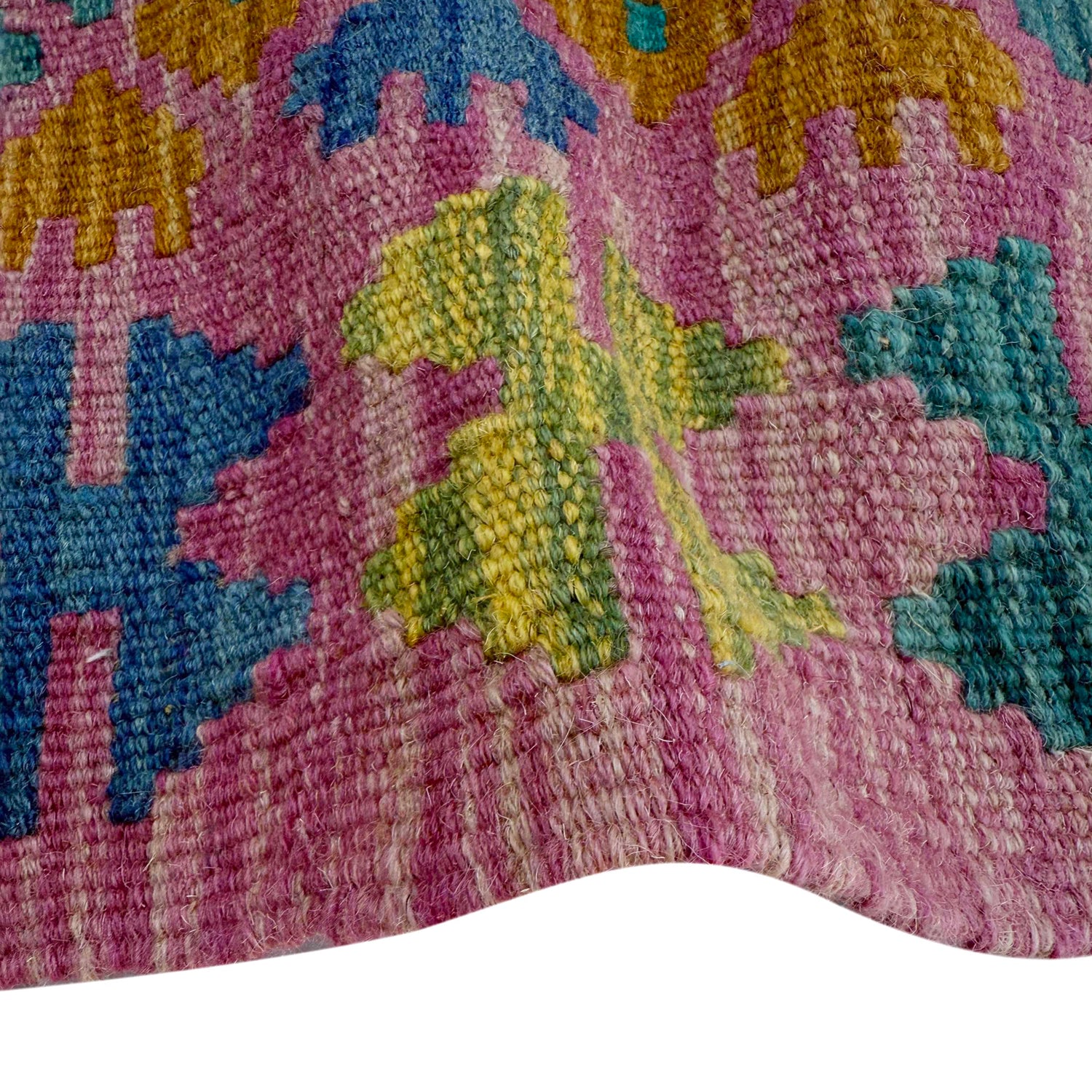 Handmade Multi Kilim Geometric 2x4 ft