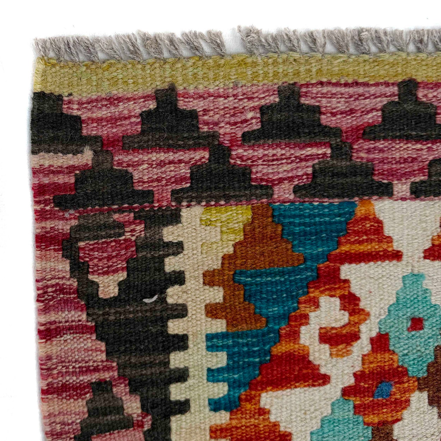 Handmade Multi Kilim Geometric 2x4 ft