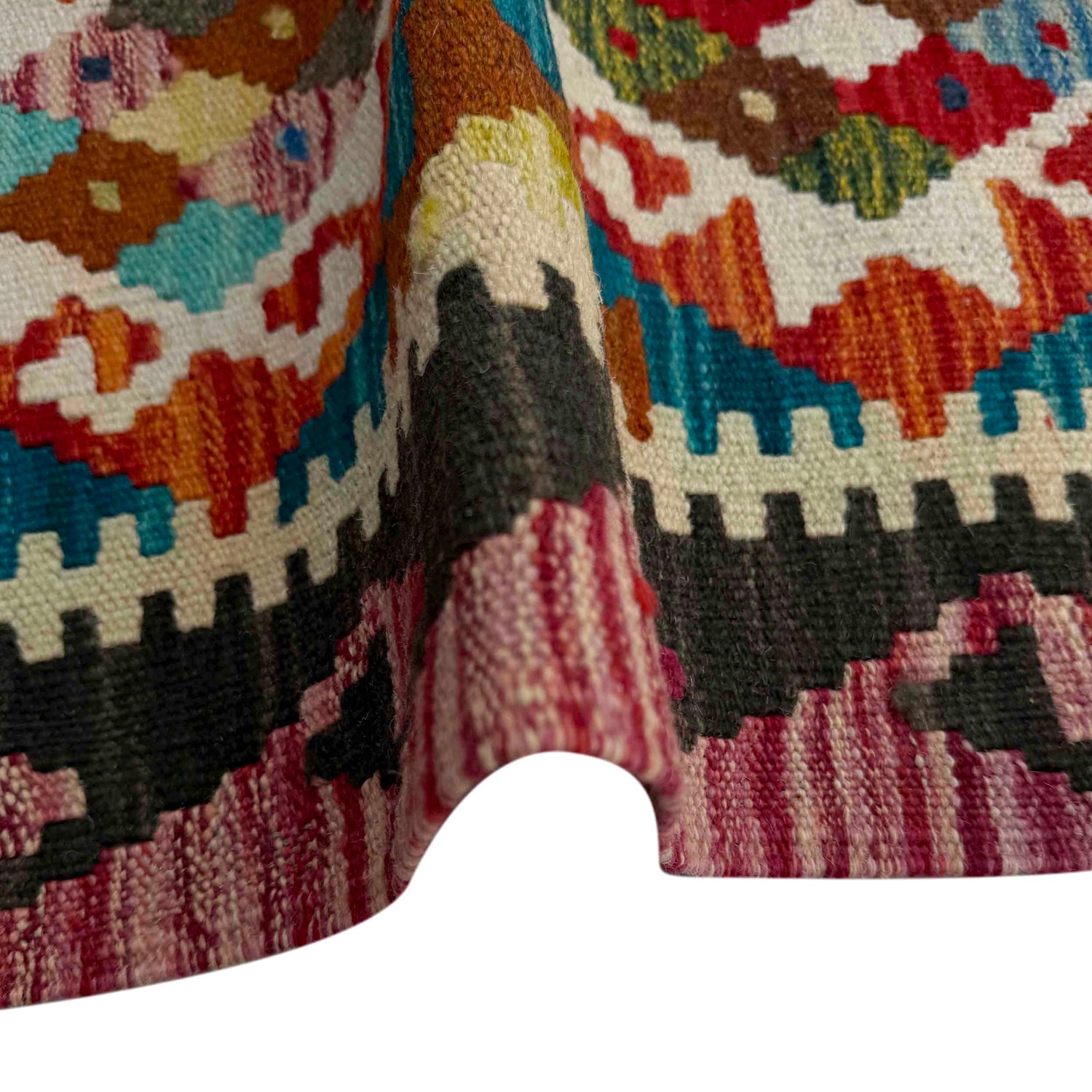 Handmade Multi Kilim Geometric 2x4 ft