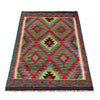 Handmade Multi Kilim Geometric 2x4 ft