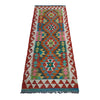 Handmade Multi Kilim Geometric 6' Runner