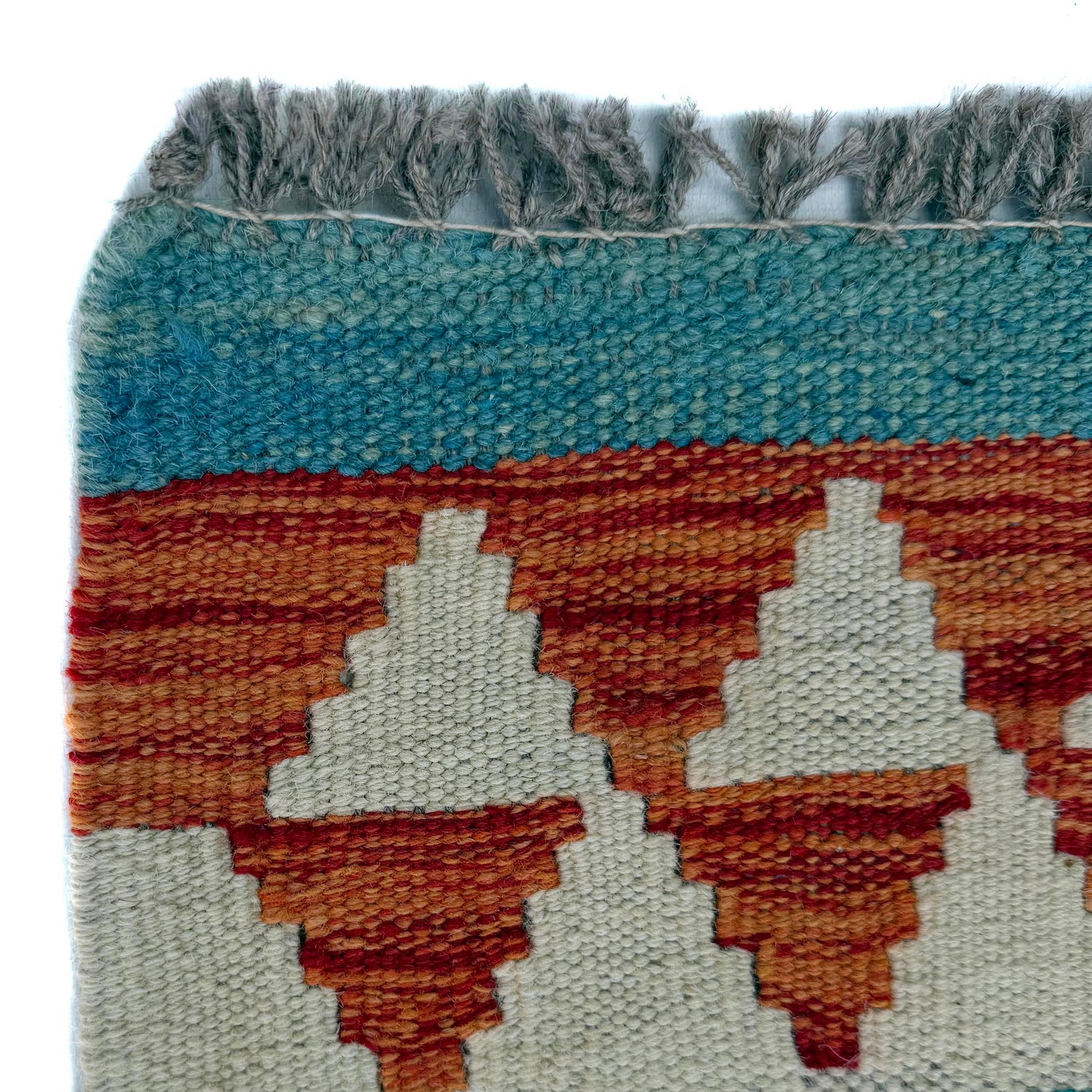 Handmade Multi Kilim Geometric 6' Runner