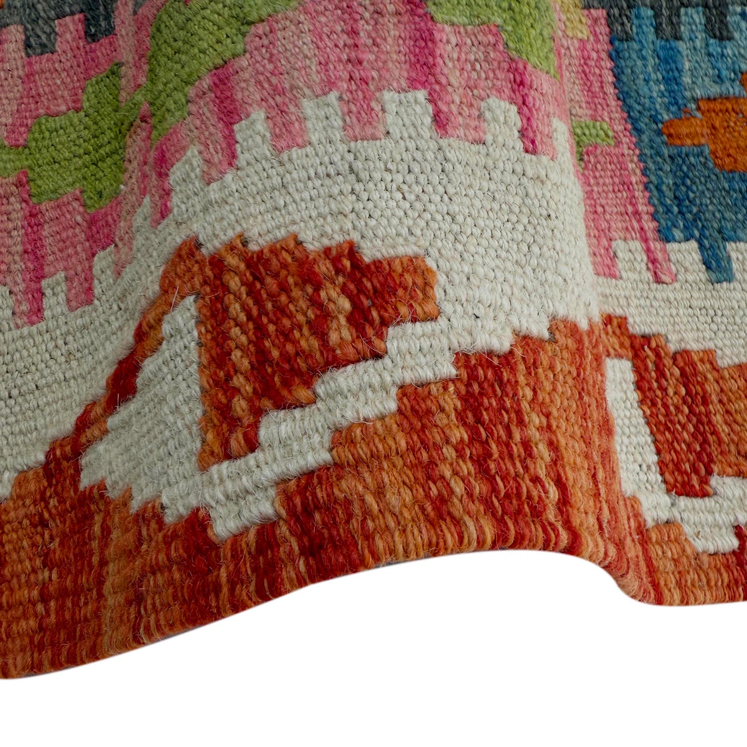 Handmade Multi Kilim Geometric 6' Runner