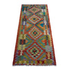 Handmade Multi Kilim Geometric 6' Runner
