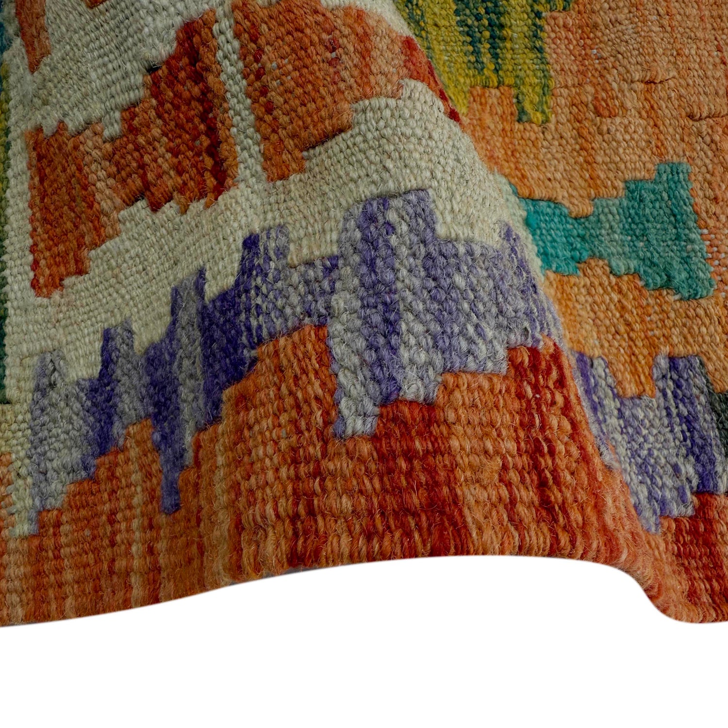 Handmade Multi Kilim Geometric 6' Runner