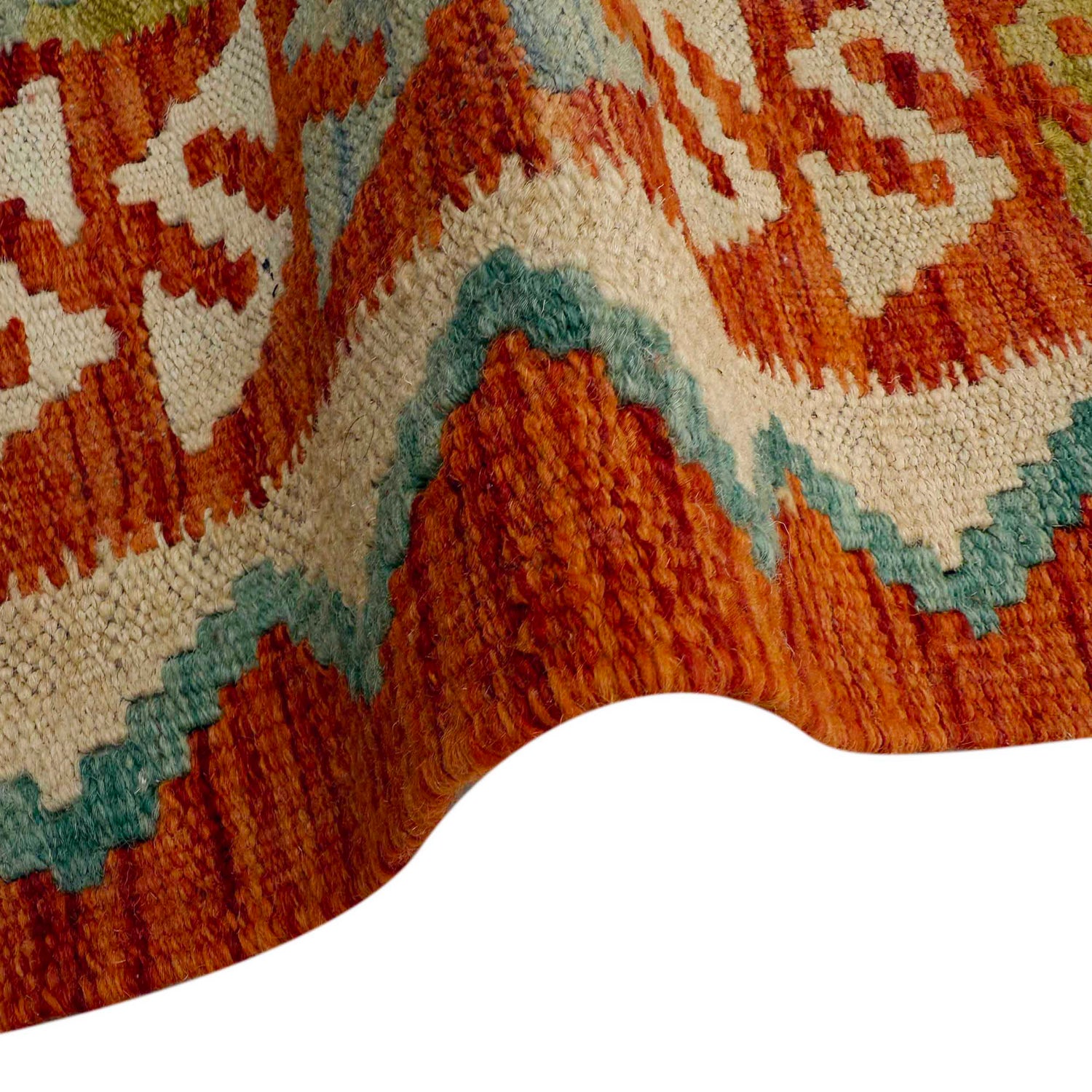 Handmade Multi Kilim Geometric 6' Runner