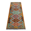 Handmade Multi Kilim Geometric 6' Runner