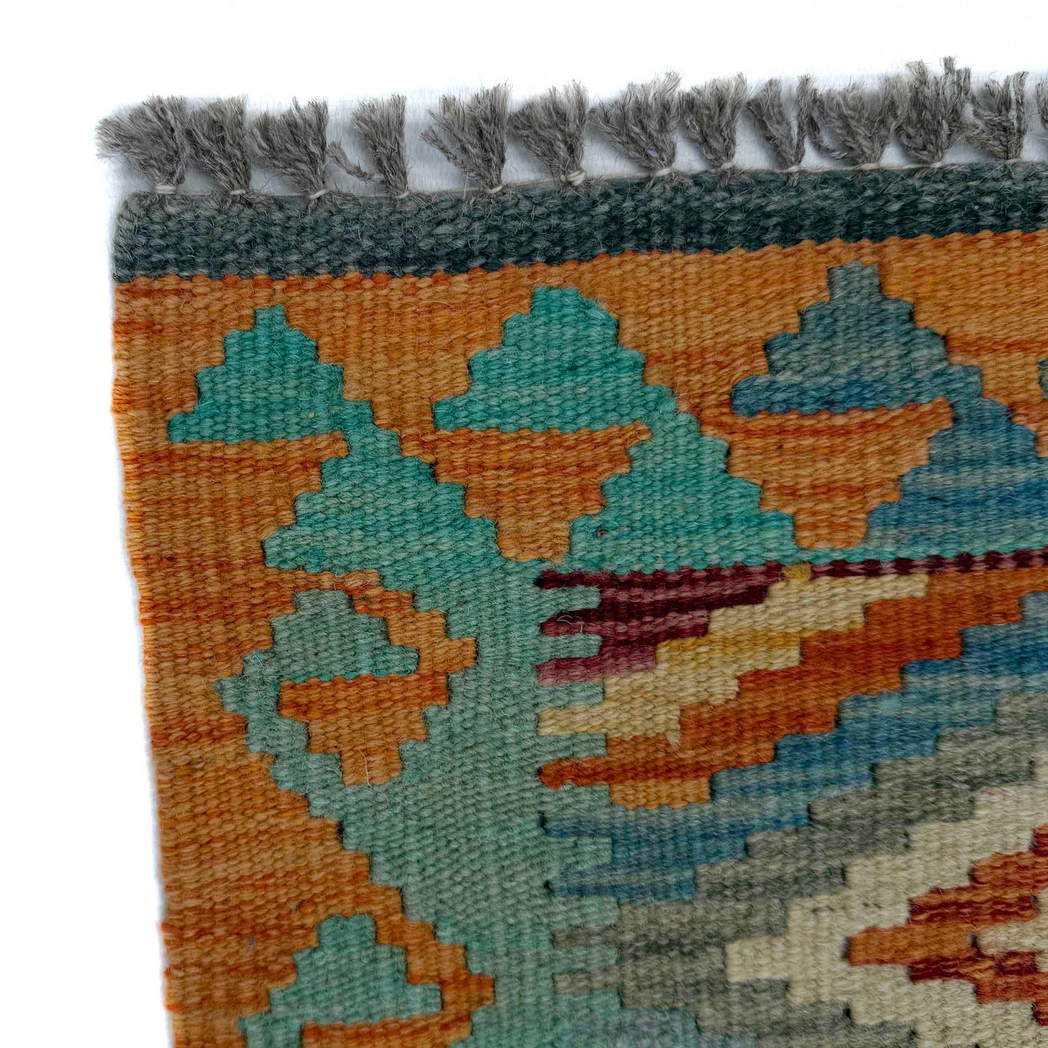 Handmade Multi Kilim Geometric 6' Runner