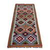 Handmade Multi Kilim Geometric 6' Runner