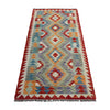 Handmade Multi Kilim Geometric 6' Runner