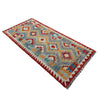 Handmade Multi Kilim Geometric 6' Runner