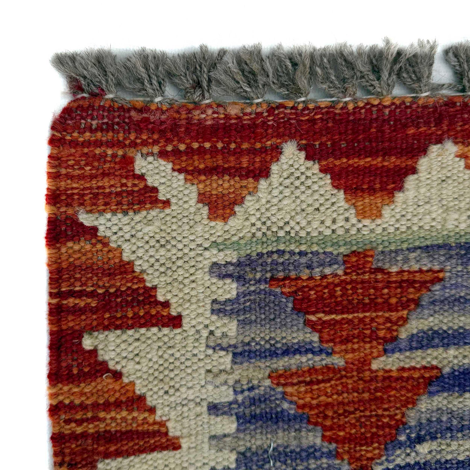 Handmade Multi Kilim Geometric 6' Runner