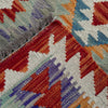 Handmade Multi Kilim Geometric 6' Runner
