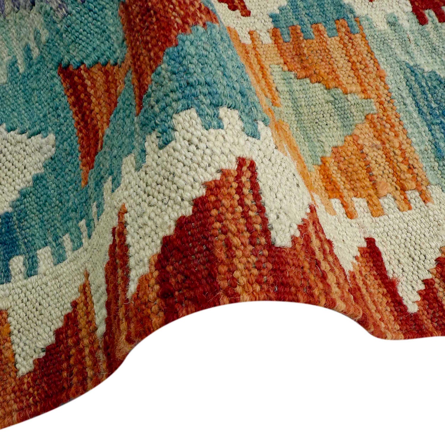 Handmade Multi Kilim Geometric 6' Runner