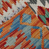 Handmade Multi Kilim Geometric 6' Runner
