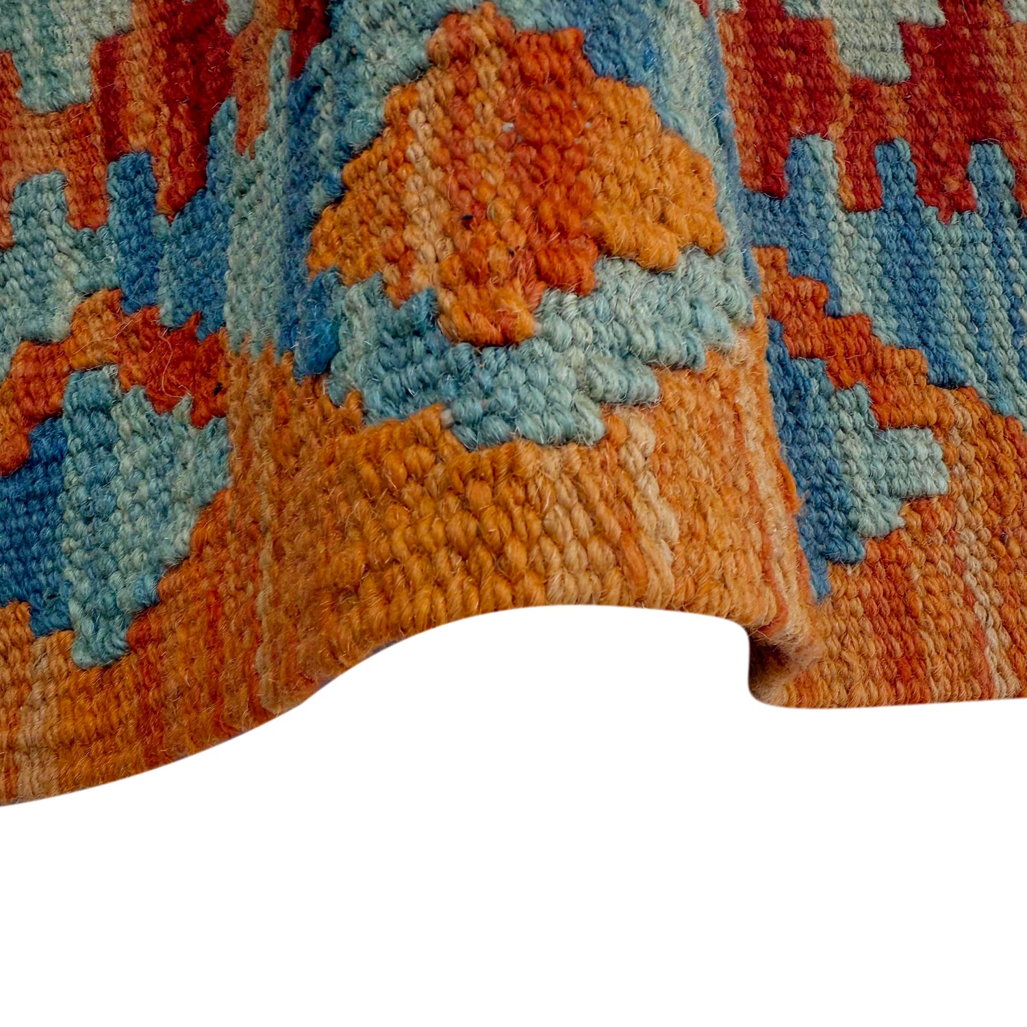 Handmade Multi Kilim Geometric 6' Runner