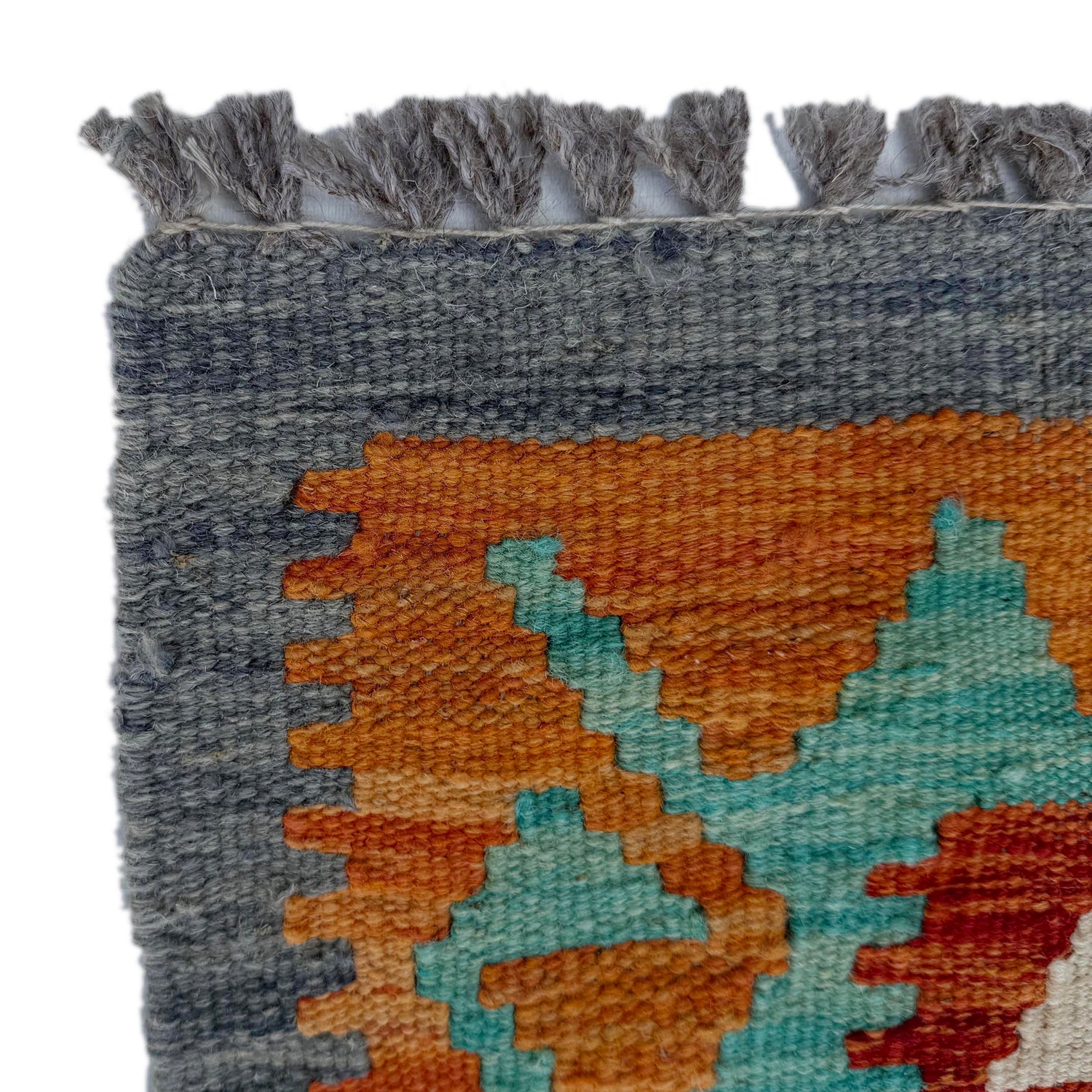 Handmade Multi Kilim Geometric 6' Runner