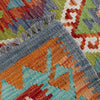 Handmade Multi Kilim Geometric 6' Runner