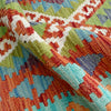 Handmade Multi Kilim Geometric 6' Runner