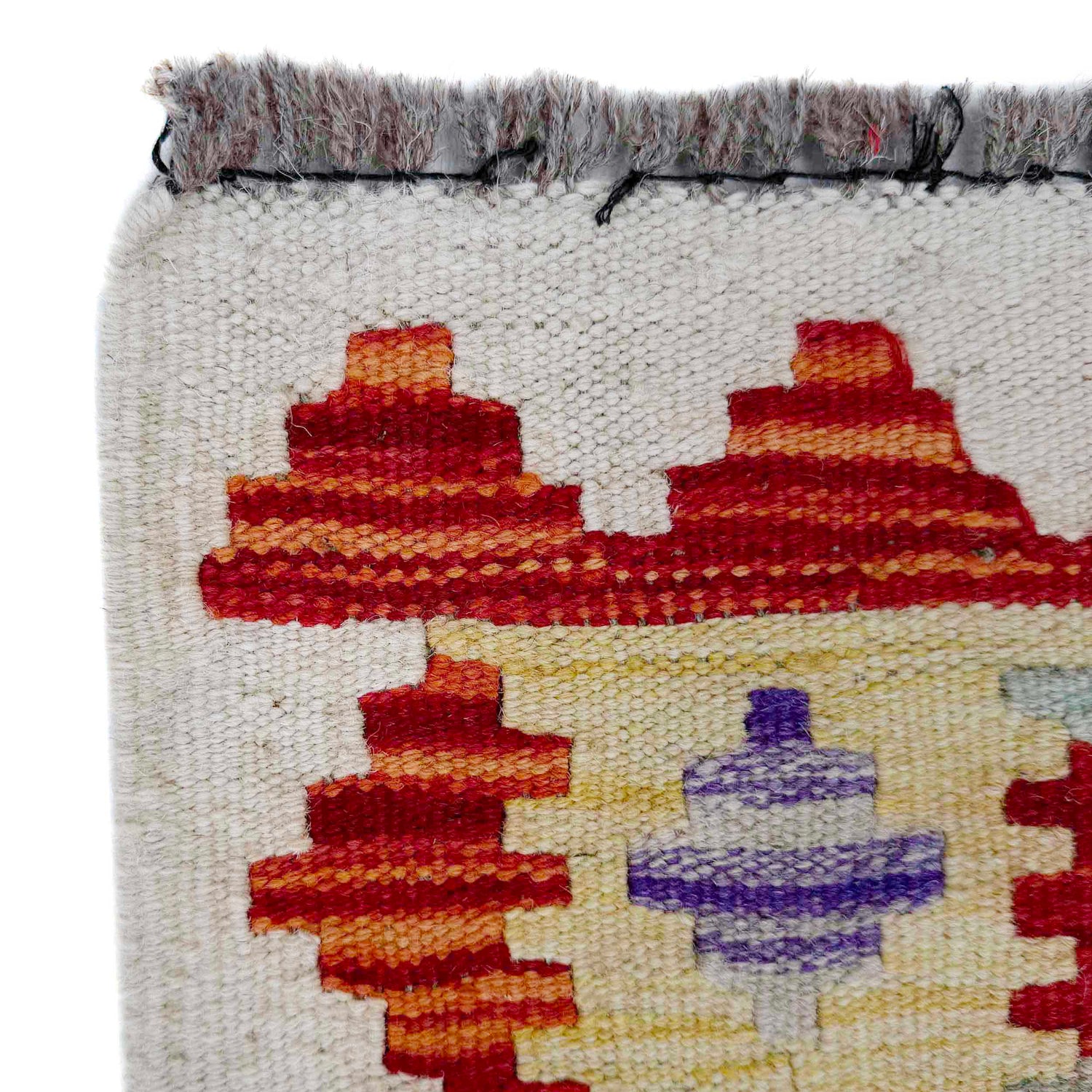 Handmade Multi Kilim Geometric 6' Runner