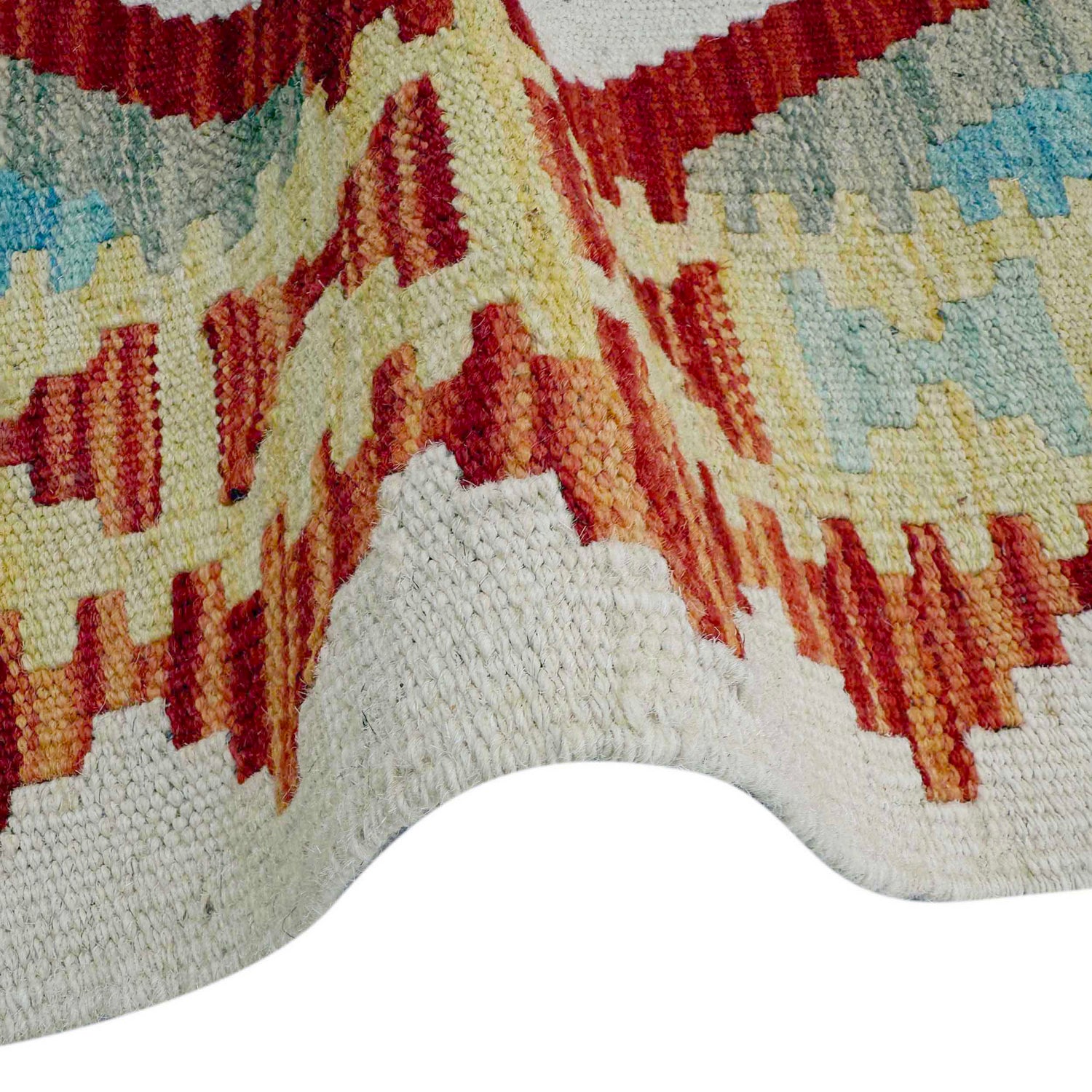 Handmade Multi Kilim Geometric 6' Runner