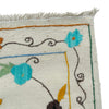 Embroidery Kilim Area Rug Handmade Beige Animal 4x6 ft
