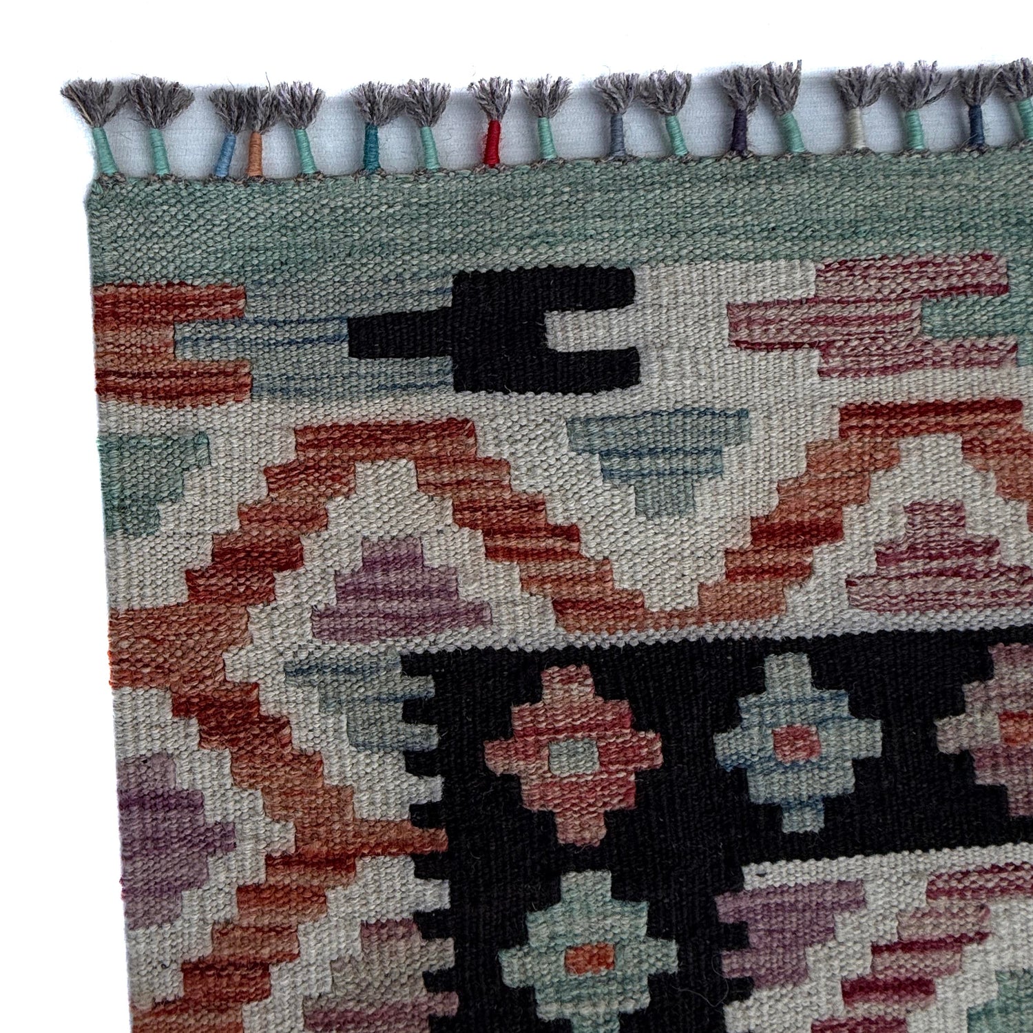 Handmade Multi Kilim Geometric 9x12 ft