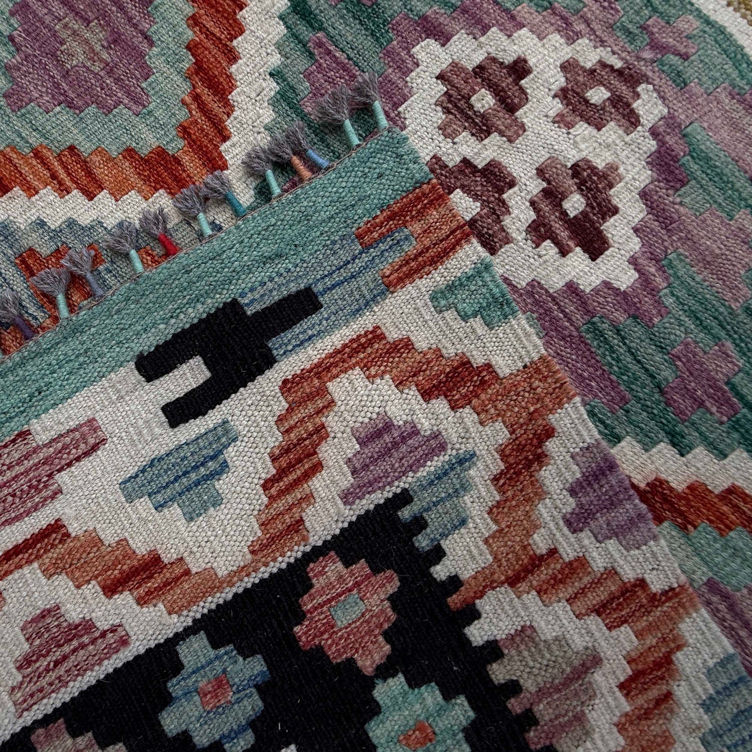 Handmade Multi Kilim Geometric 9x12 ft
