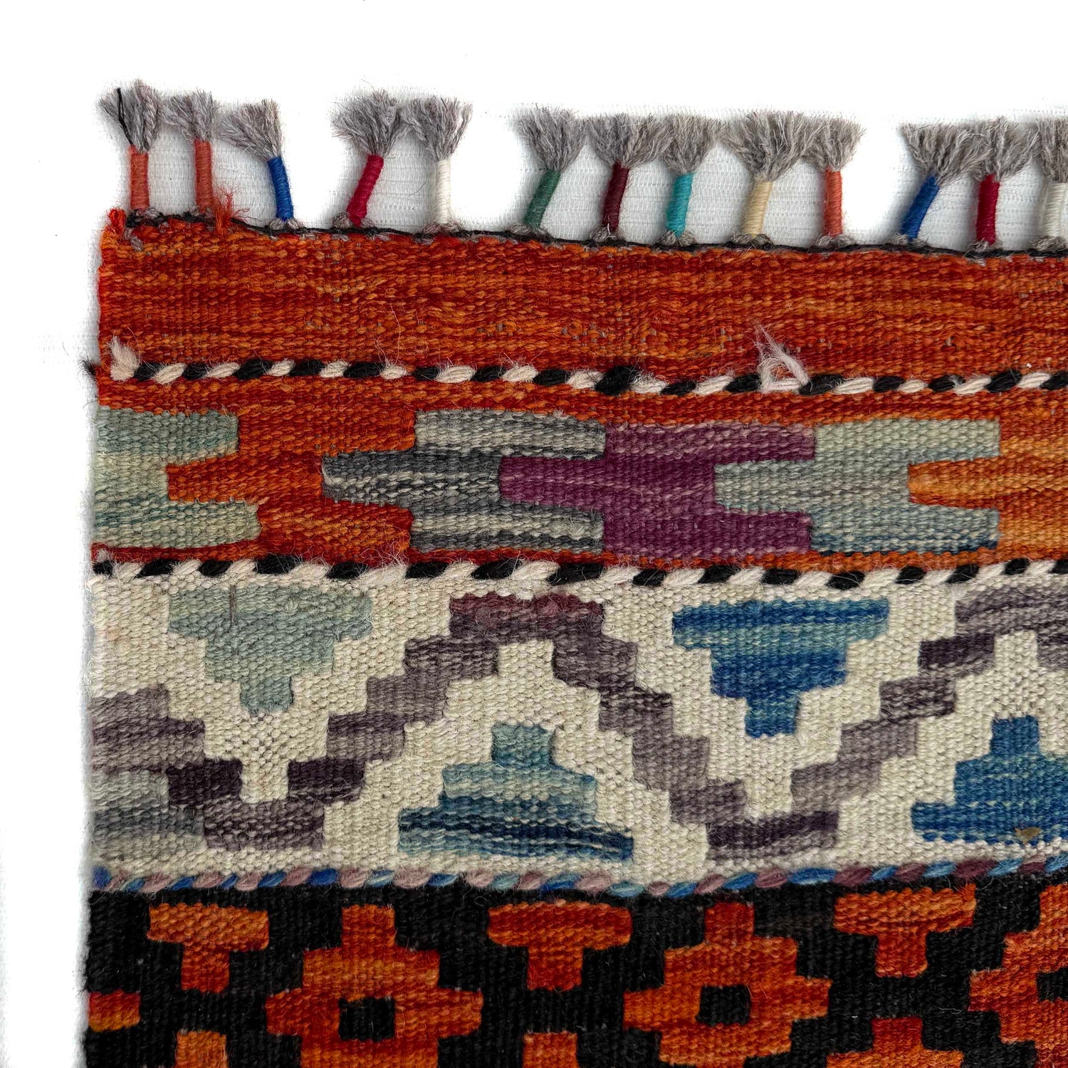 Handmade Multi Kilim Geometric 8x10 ft