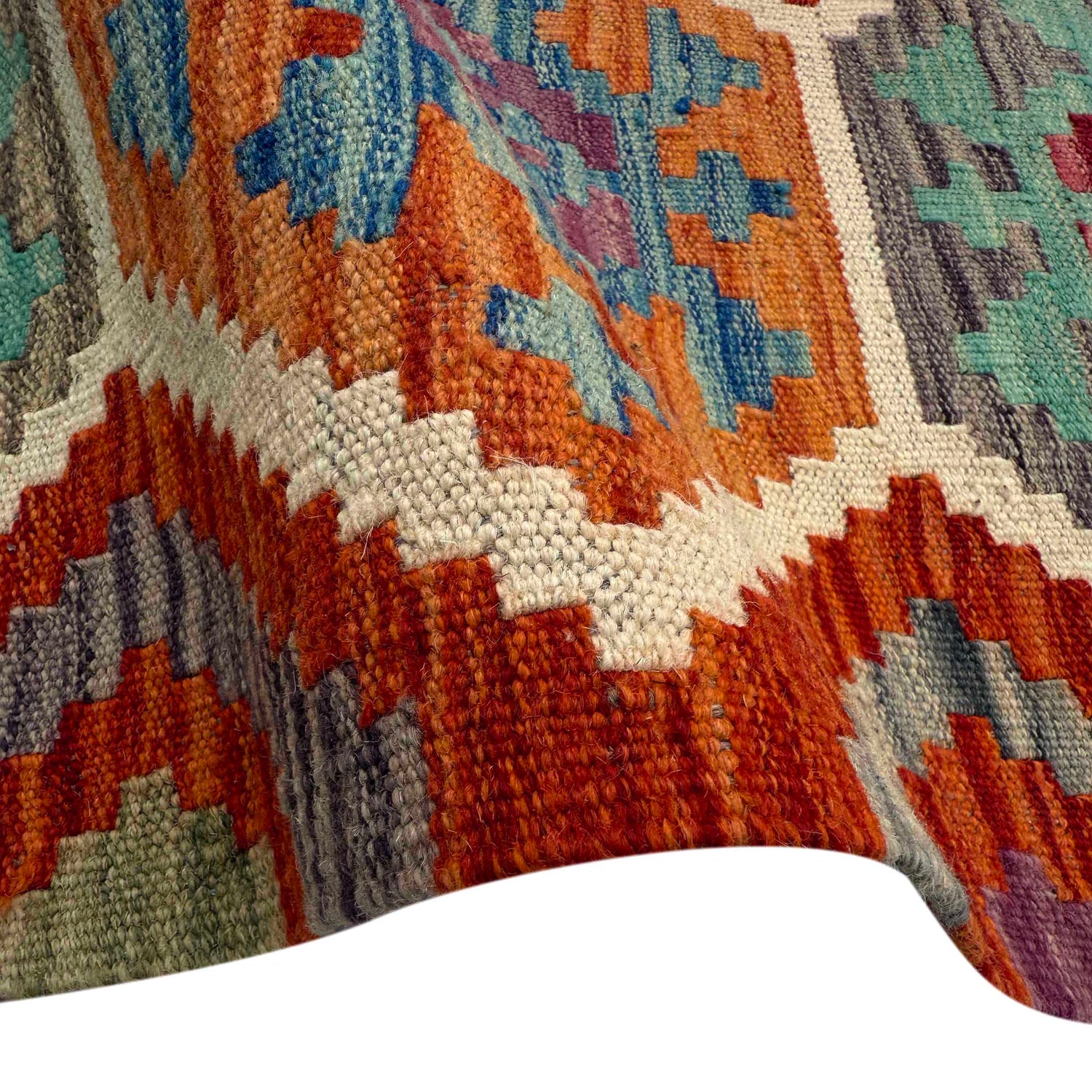 Handmade Multi Kilim Geometric 8x10 ft