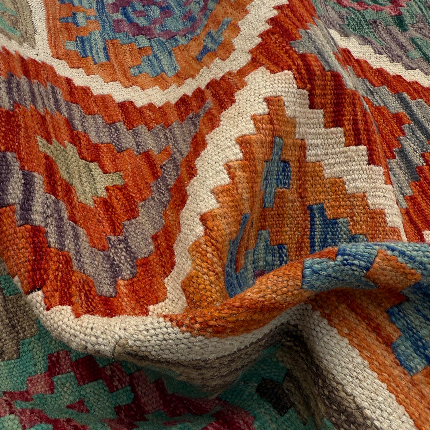 Handmade Multi Kilim Geometric 8x10 ft