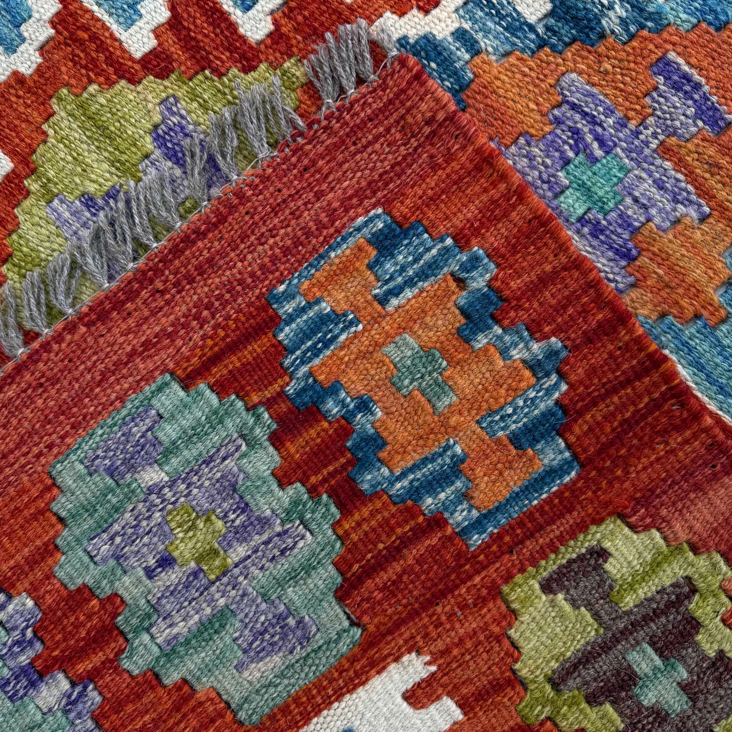 Handmade Multi Kilim Geometric 8x10 ft