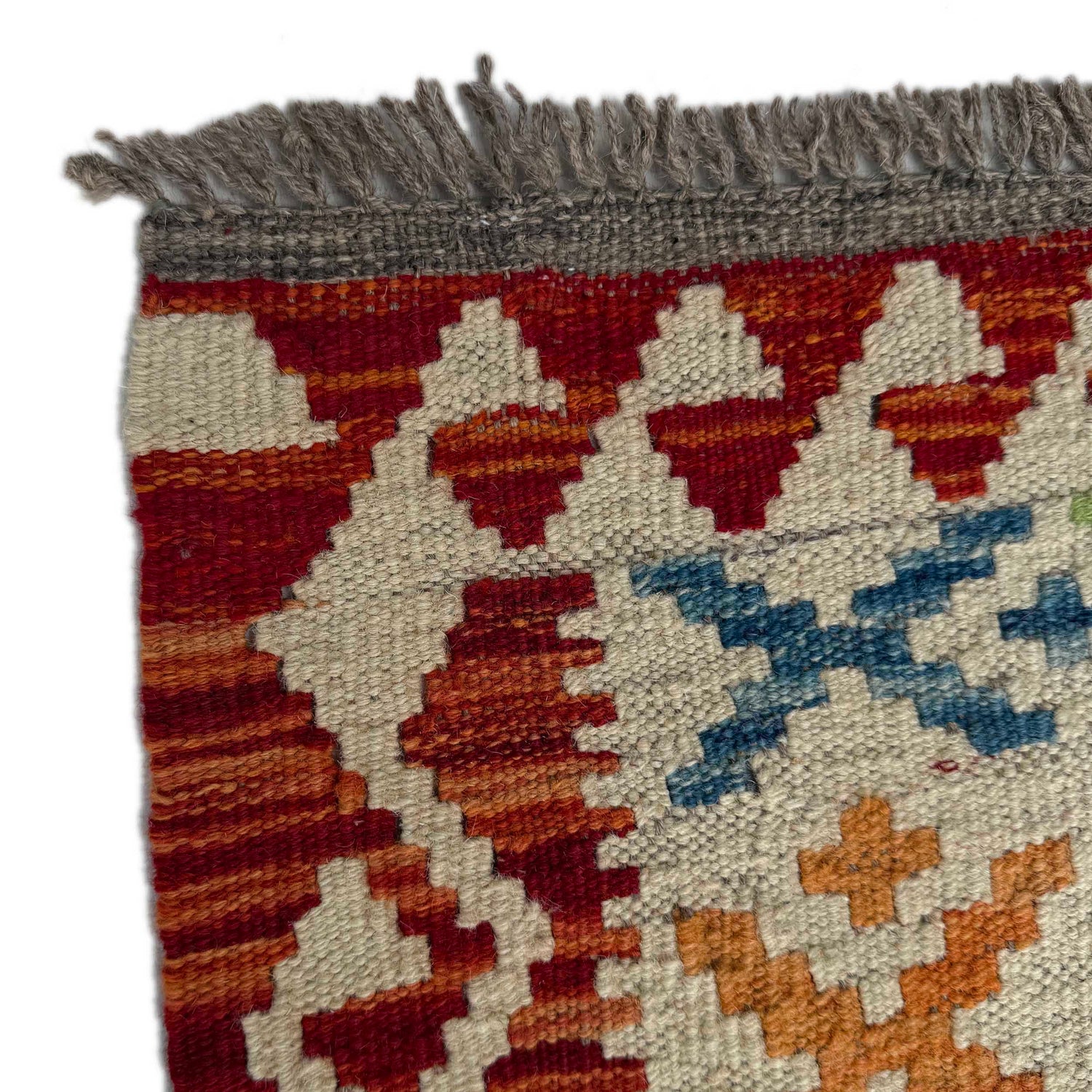 Handmade Multi Kilim Geometric 6' Runner