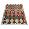 Handmade Multi Kilim Geometric 4x7 ft