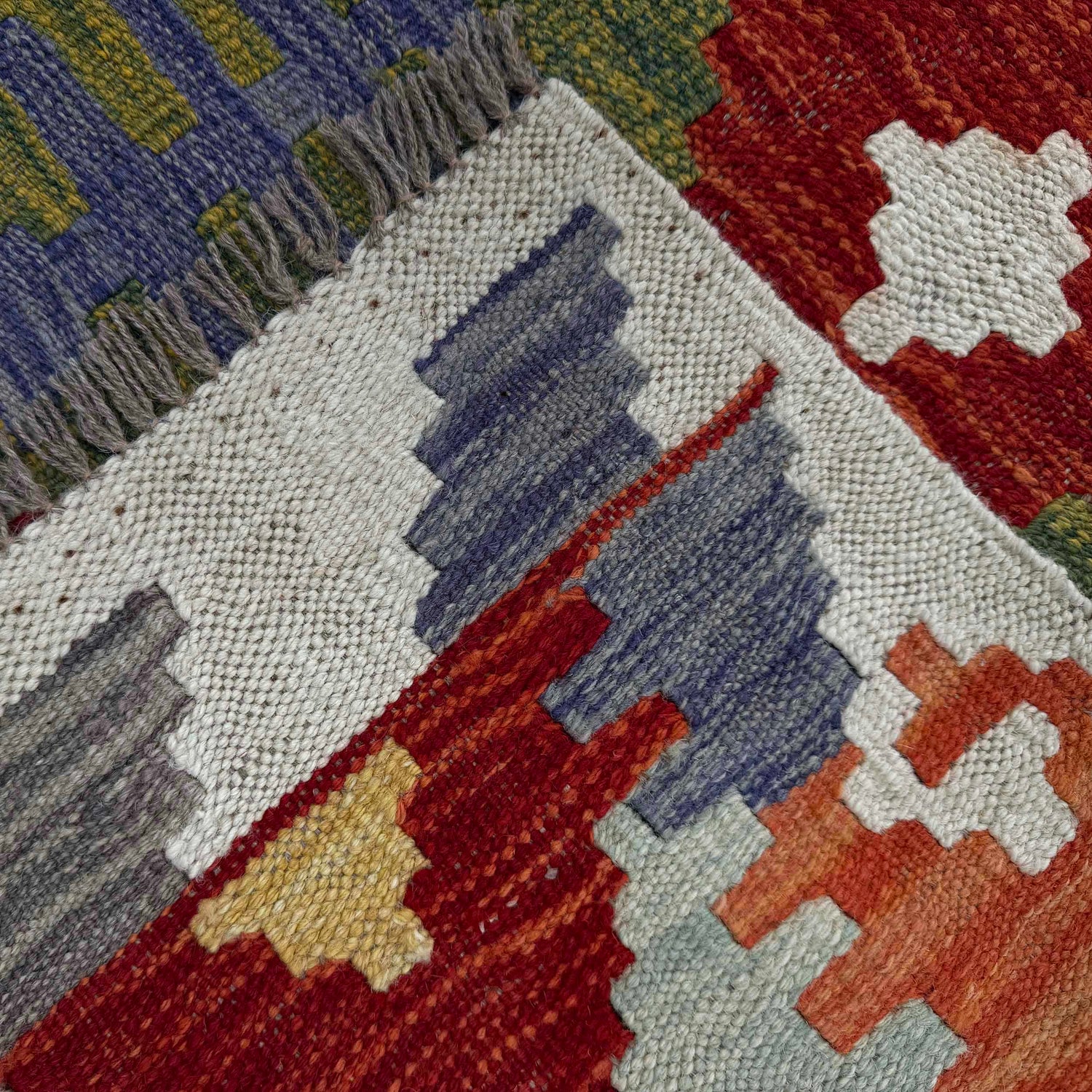 Handmade Multi Kilim Geometric 4x7 ft