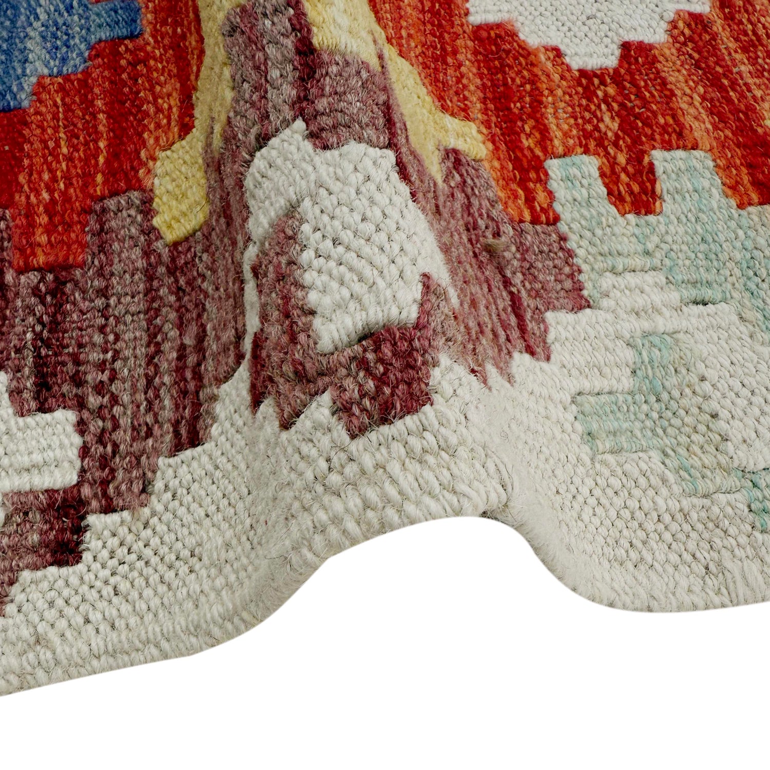 Handmade Multi Kilim Geometric 4x7 ft