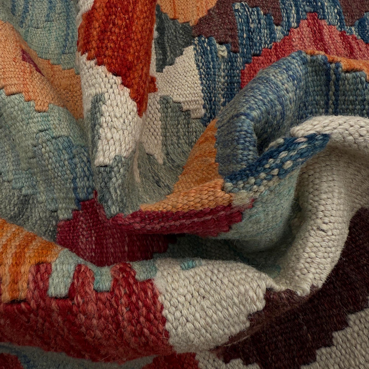 Handmade Multi Kilim Geometric 7x10 ft