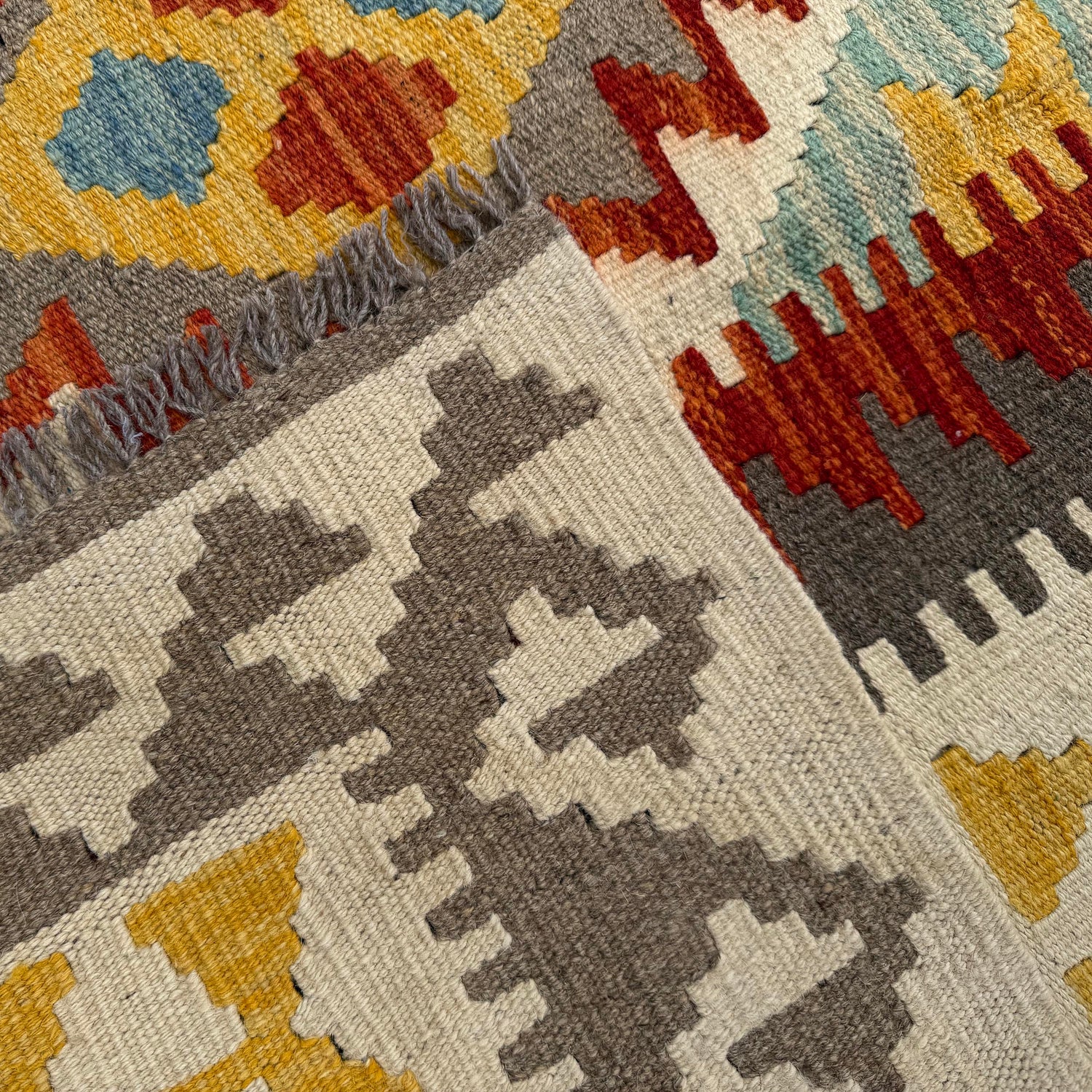 Handmade Multi Kilim Geometric 7x10 ft