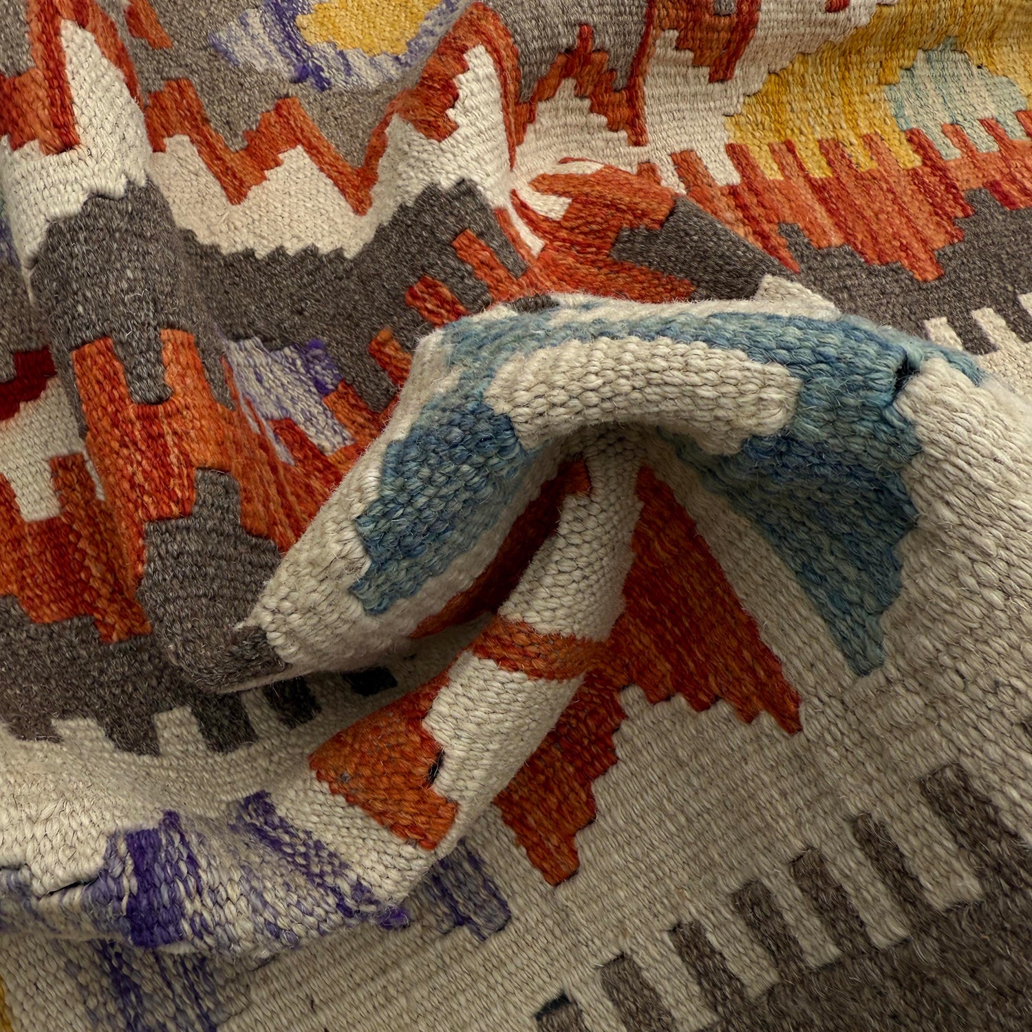 Handmade Multi Kilim Geometric 7x10 ft