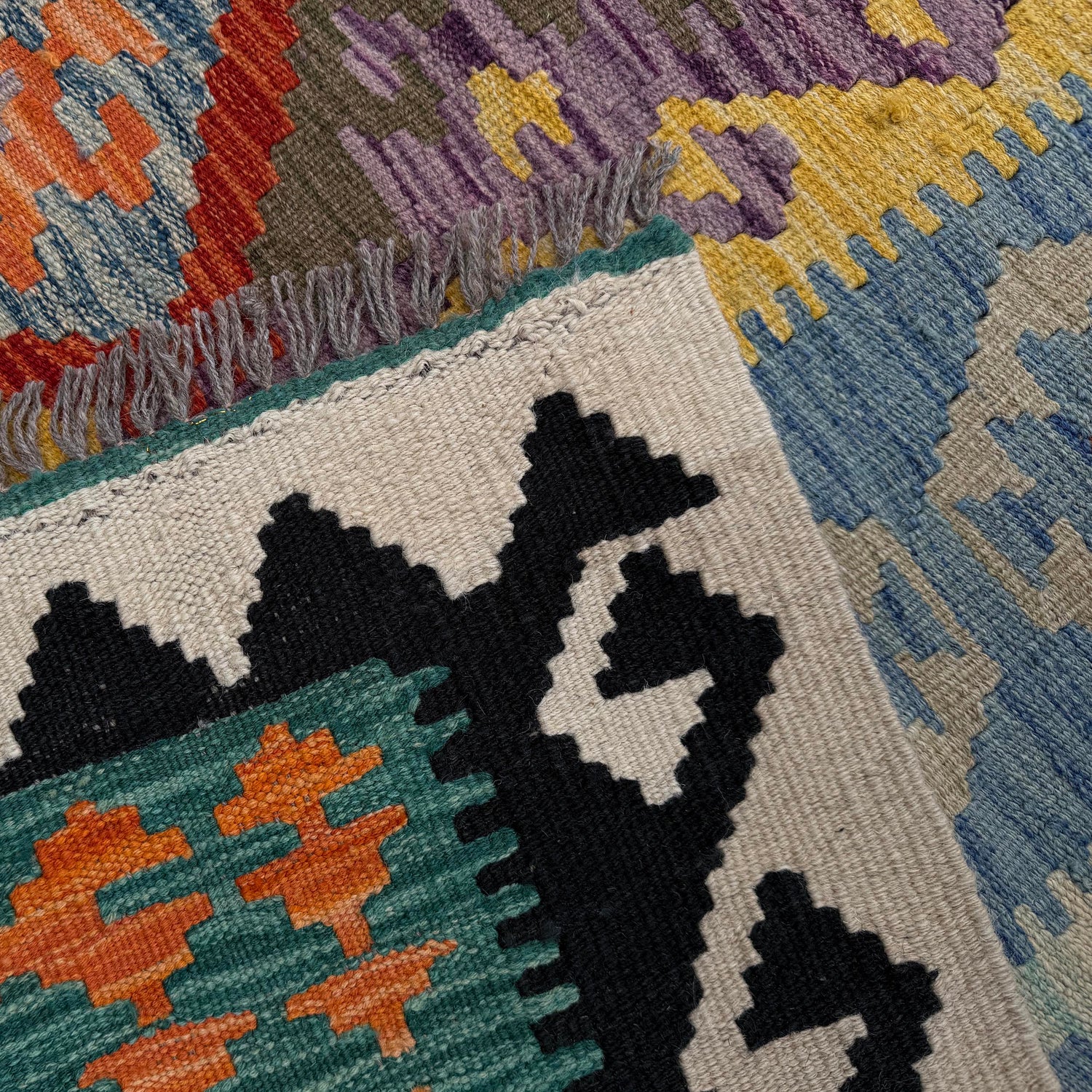 Handmade Multi Kilim Geometric 7x10 ft