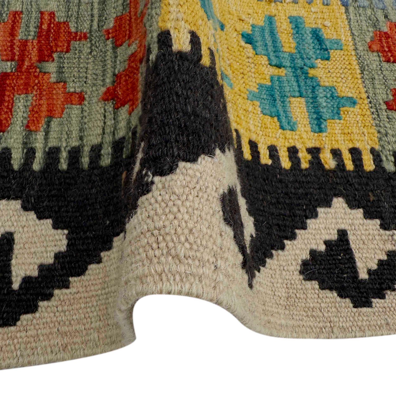 Handmade Multi Kilim Geometric 7x10 ft