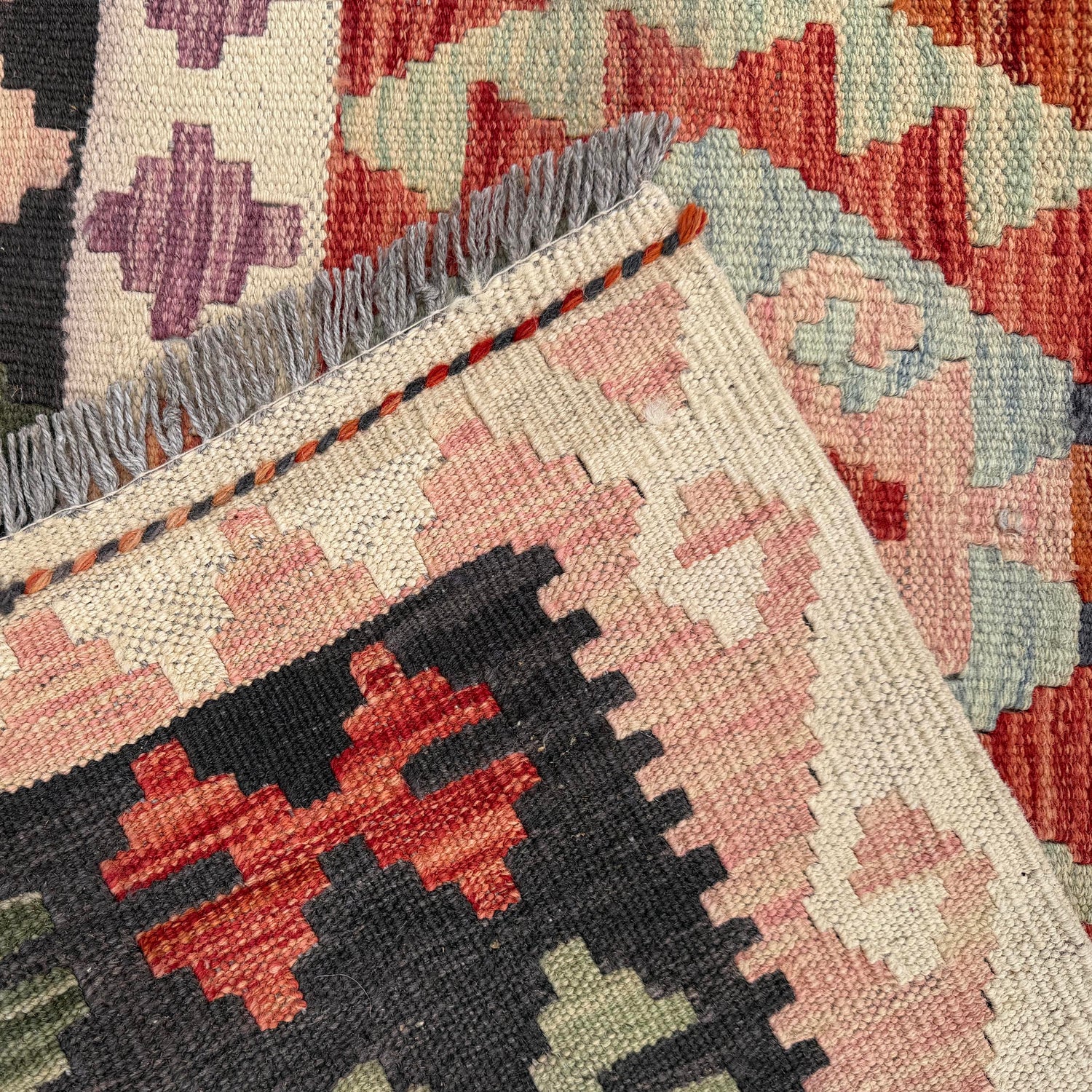 Handmade Multi Kilim Geometric 7x10 ft
