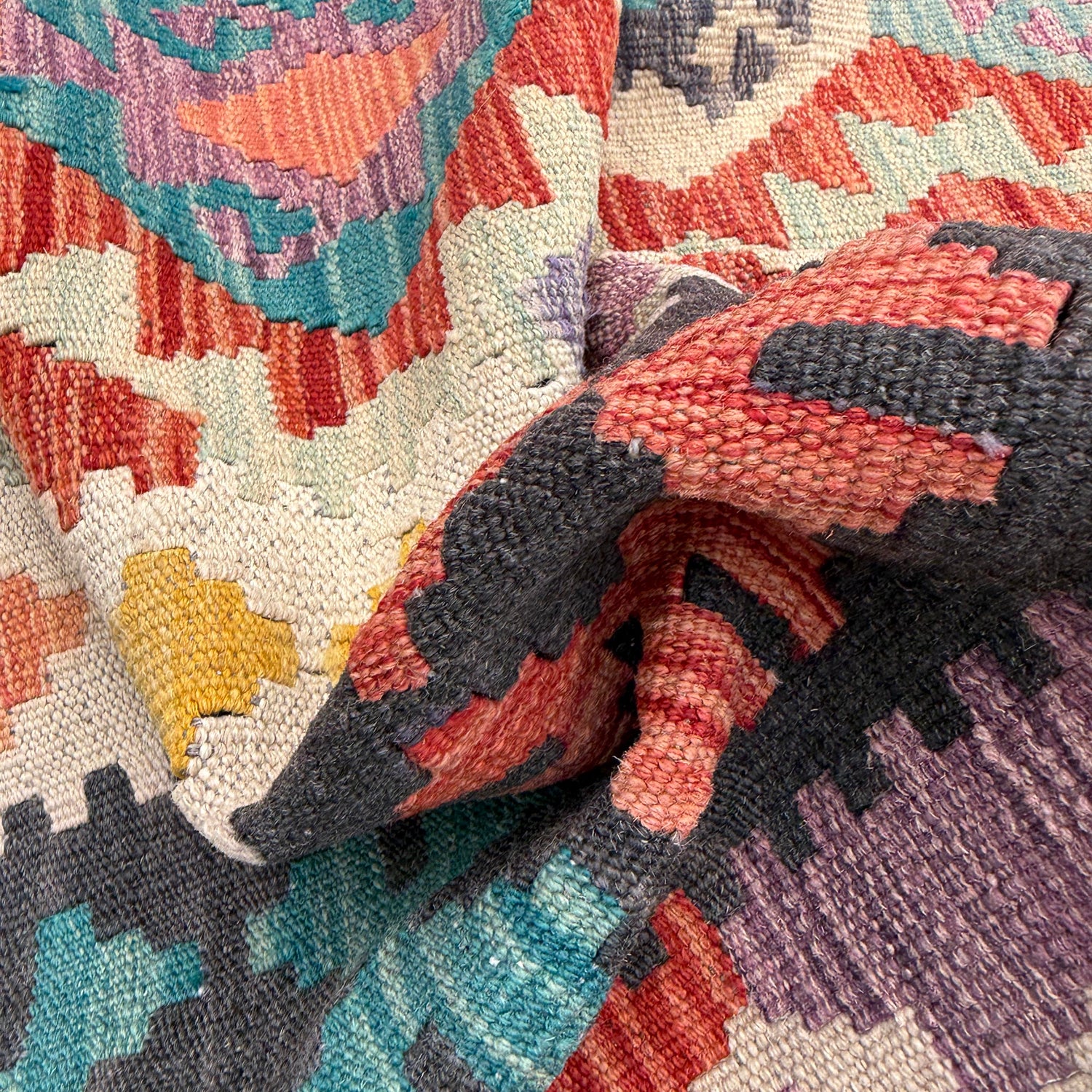 Handmade Multi Kilim Geometric 7x10 ft